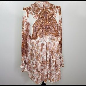 NWT Free People tunic with trumpet sleeves  sz M